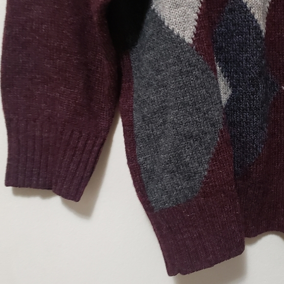 Vintage St. Michael Argyle Shetland Sweater - Picture 5 of 8
